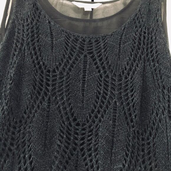 NWT: Charming Charlie Black Knit Top - Picture 3 of 9